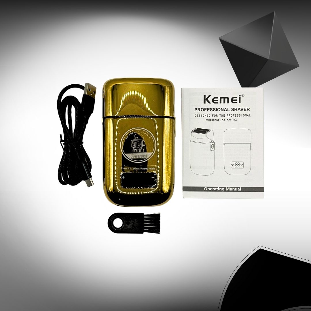 Kemei TX3 Rechargeable Shaver for a close, comfortable shave every time