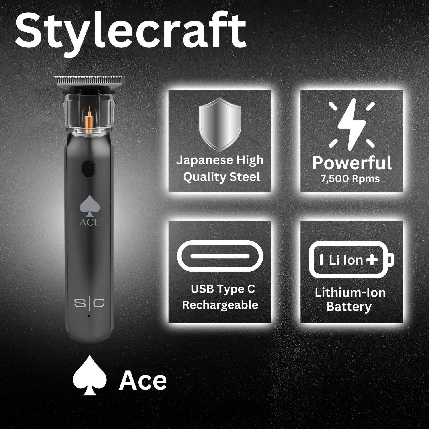 Stylecraft Ace Trimmer for precision grooming
