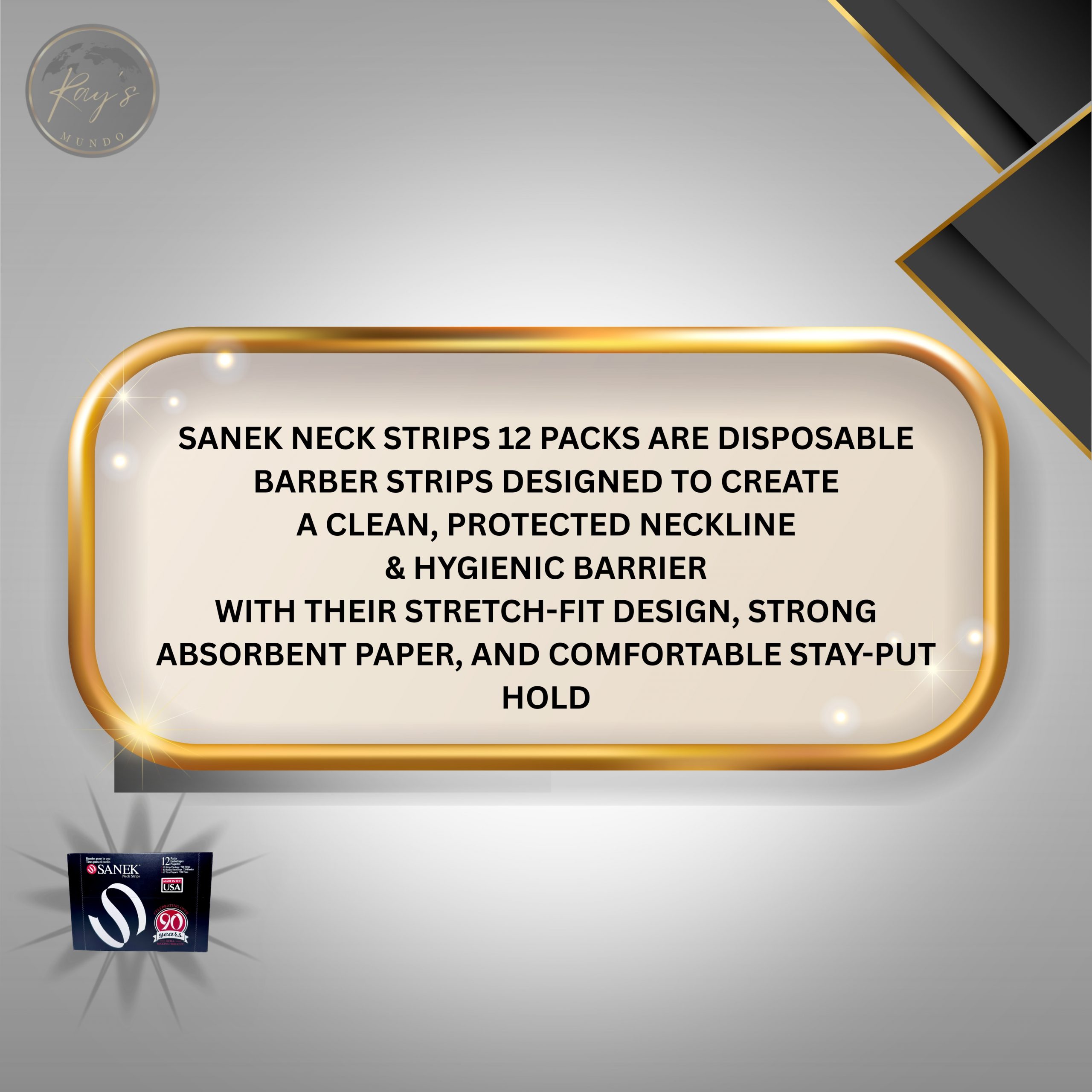 Sanek neck strips 12 pack for haircuts