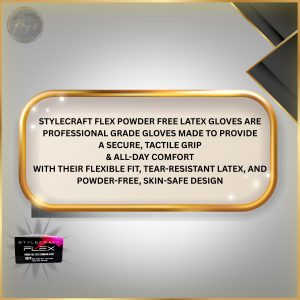 STYLECRAFT FLEX POWDER-FREE LATEX GLOVES