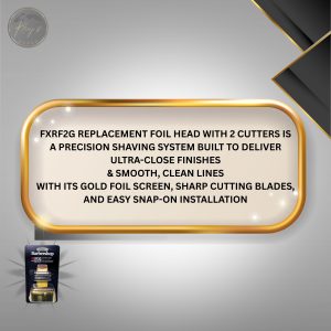 1Pack Golden Pro Replacement Foil and Cutters for FXFS02 Series MetalFX Double Foil Shavers