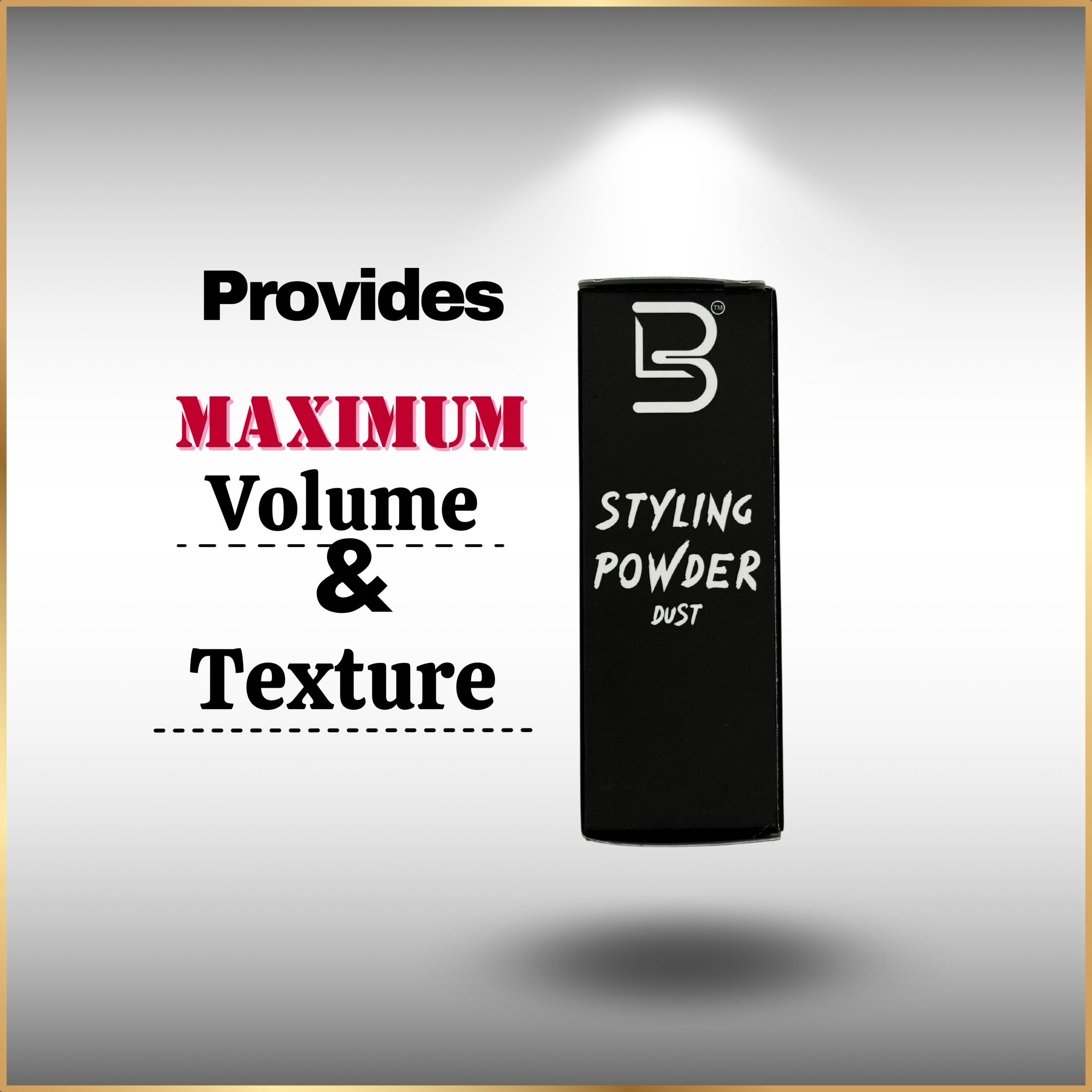 Level 3 styling powder for matte finish and hair volume