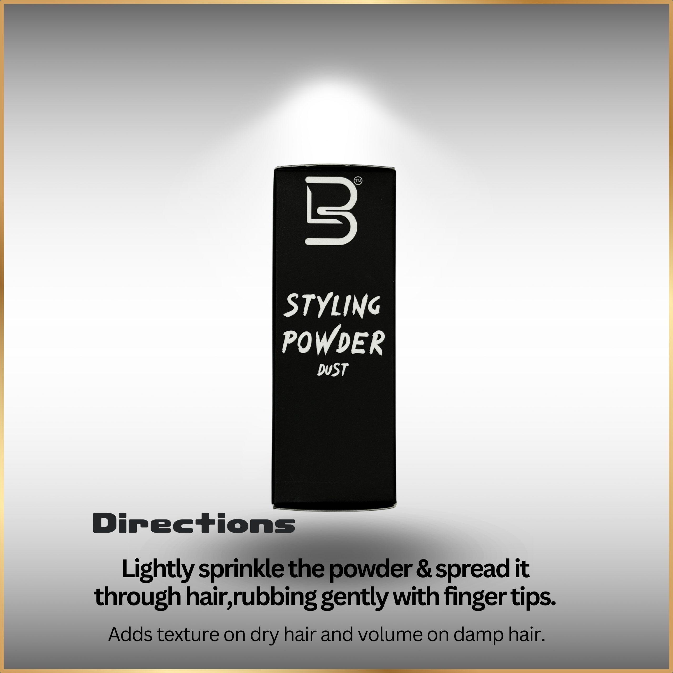 Level 3 styling powder for matte finish and hair volume